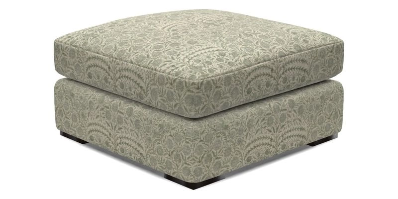 Stockbridge Combi Footstool in Two Tone Plain Biscuit