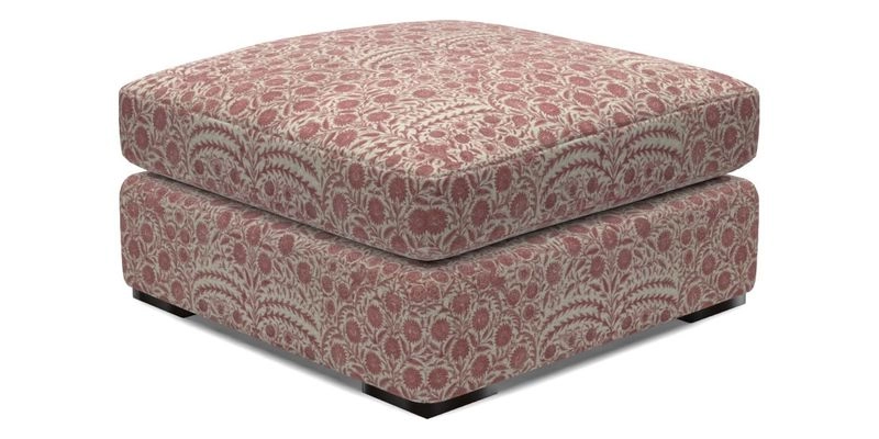 Stockbridge Combi Footstool in Two Tone Plain Biscuit