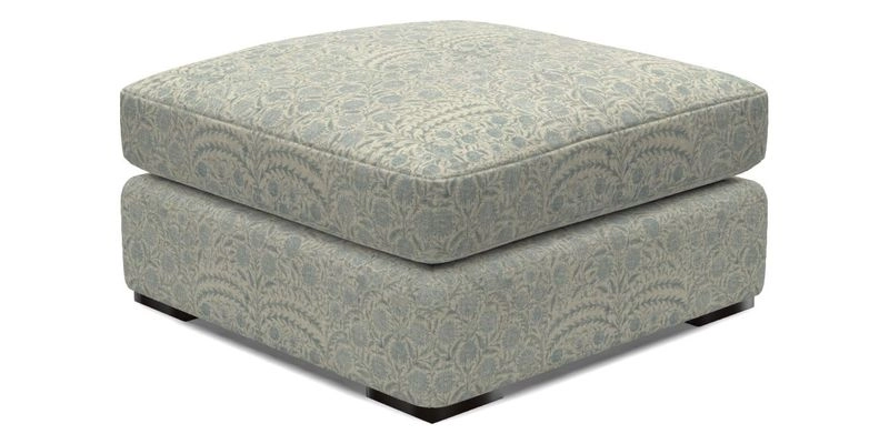 Stockbridge Combi Footstool in Two Tone Plain Biscuit