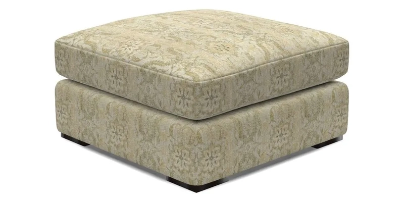 Stockbridge Combi Footstool in Two Tone Plain Biscuit