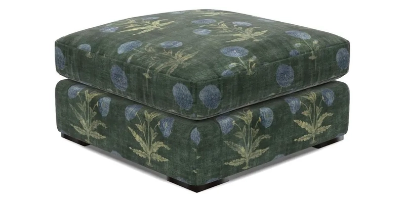 Stockbridge Combi Footstool in Two Tone Plain Biscuit