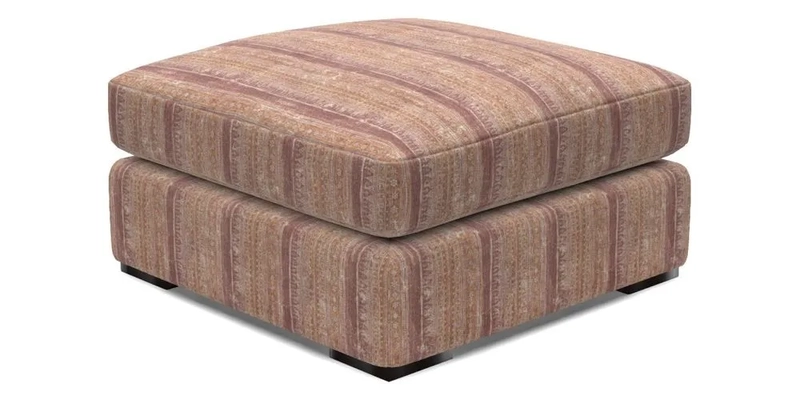 Stockbridge Combi Footstool in Two Tone Plain Biscuit