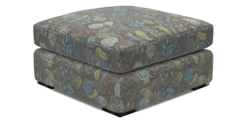 Stockbridge Combi Footstool in Two Tone Plain Biscuit