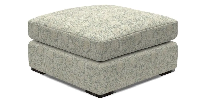 Stockbridge Combi Footstool in Two Tone Plain Biscuit