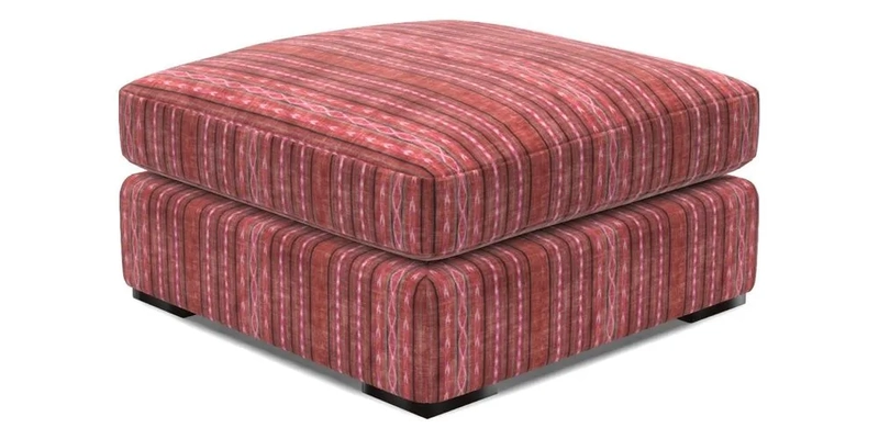 Stockbridge Combi Footstool in Two Tone Plain Biscuit