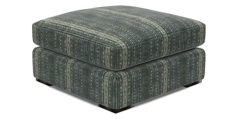 Stockbridge Combi Footstool in Two Tone Plain Biscuit