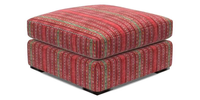 Stockbridge Combi Footstool in Two Tone Plain Biscuit