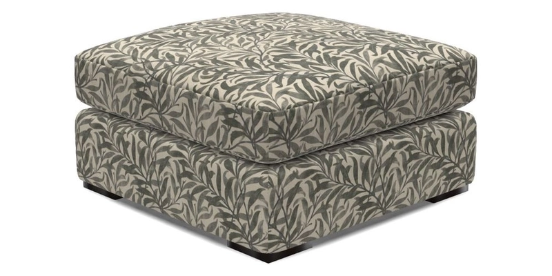 Stockbridge Combi Footstool in Two Tone Plain Biscuit