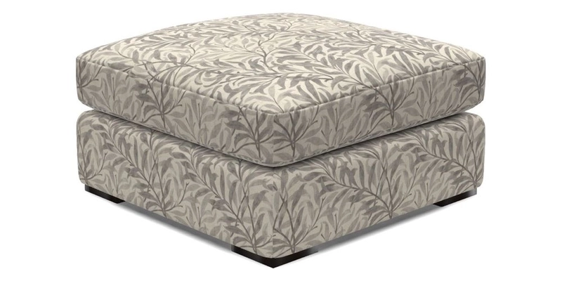 Stockbridge Combi Footstool in Two Tone Plain Biscuit