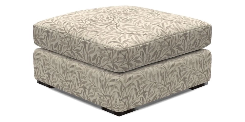 Stockbridge Combi Footstool in Two Tone Plain Biscuit