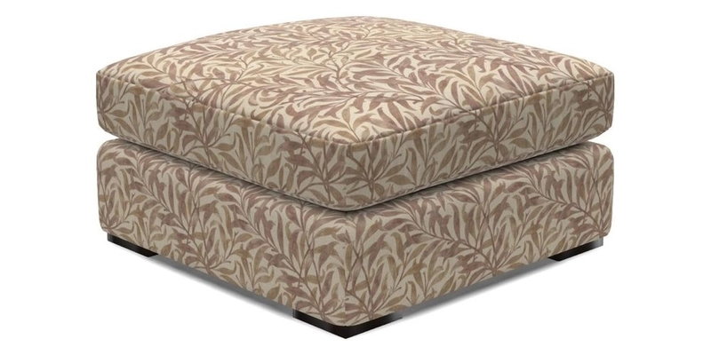 Stockbridge Combi Footstool in Two Tone Plain Biscuit