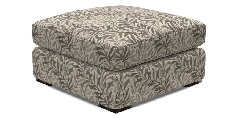 Stockbridge Combi Footstool in Two Tone Plain Biscuit