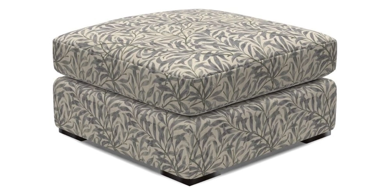 Stockbridge Combi Footstool in Two Tone Plain Biscuit