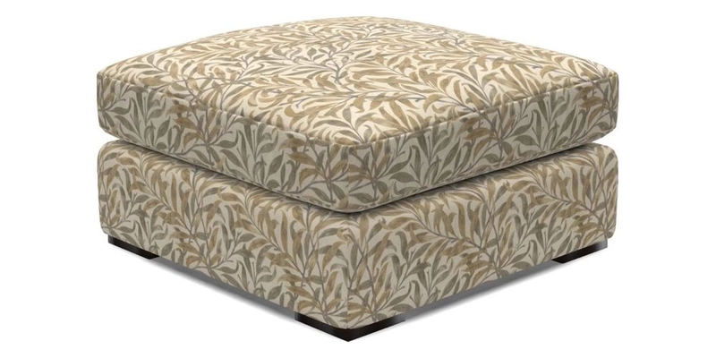 Stockbridge Combi Footstool in Two Tone Plain Biscuit