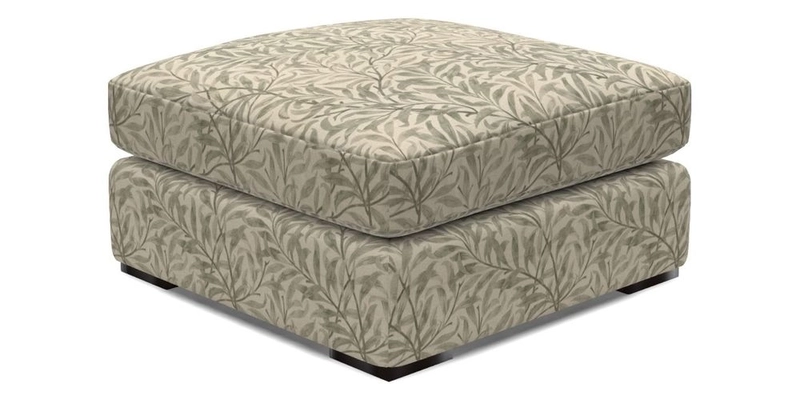 Stockbridge Combi Footstool in Two Tone Plain Biscuit