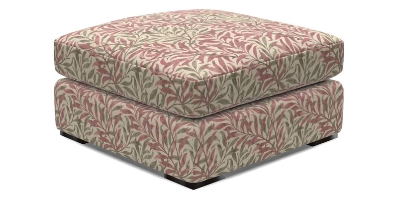 Stockbridge Combi Footstool in Two Tone Plain Biscuit