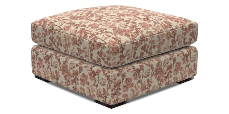 Stockbridge Combi Footstool in Two Tone Plain Biscuit