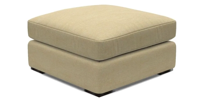 Stockbridge Combi Footstool in Two Tone Plain Biscuit