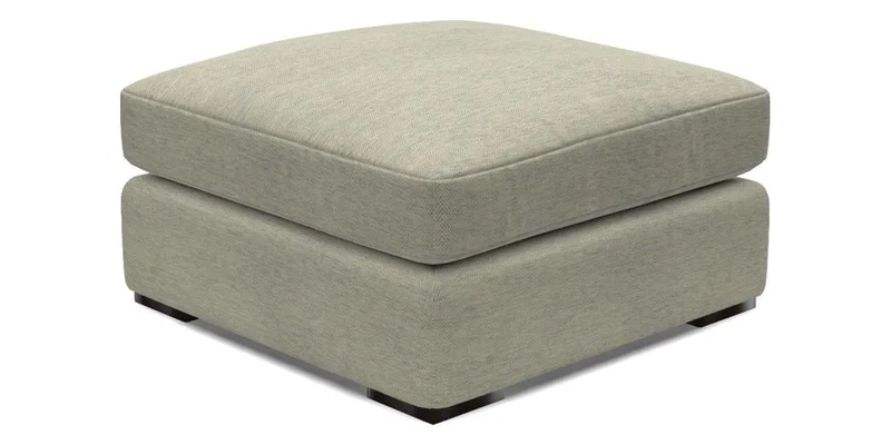 Stockbridge Combi Footstool in Two Tone Plain Biscuit