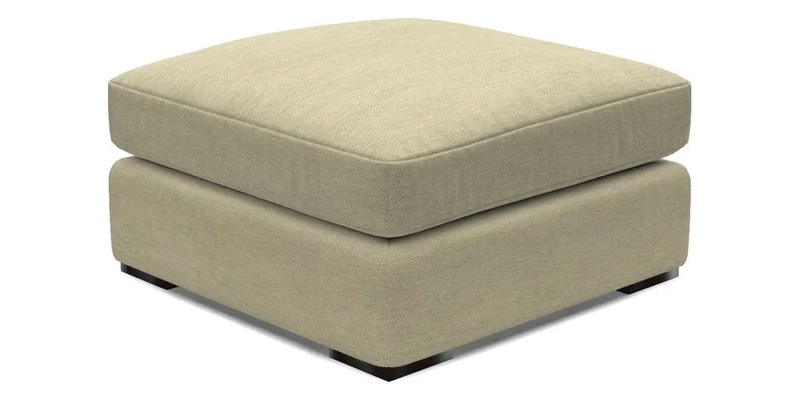 Stockbridge Combi Footstool in Two Tone Plain Biscuit