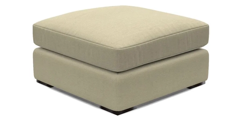 Stockbridge Combi Footstool in Two Tone Plain Biscuit