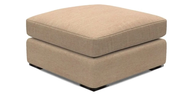 Stockbridge Combi Footstool in Two Tone Plain Biscuit