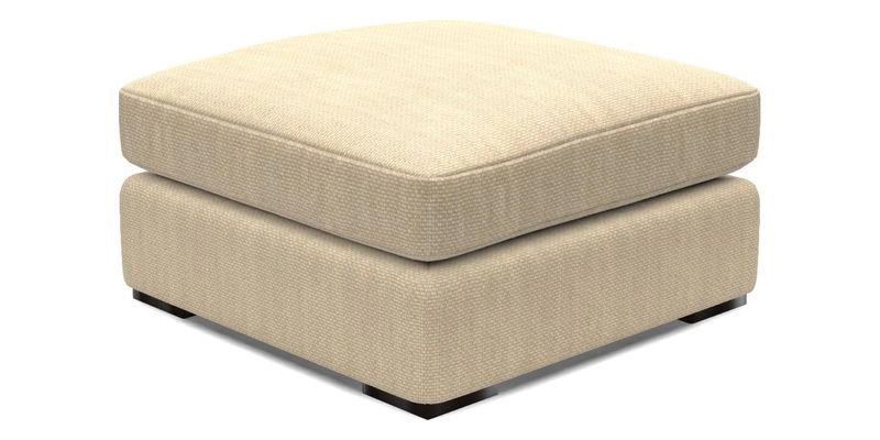 Stockbridge Combi Footstool in Two Tone Plain Biscuit