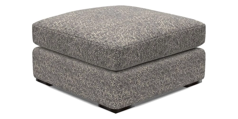 Stockbridge Combi Footstool in Two Tone Plain Biscuit