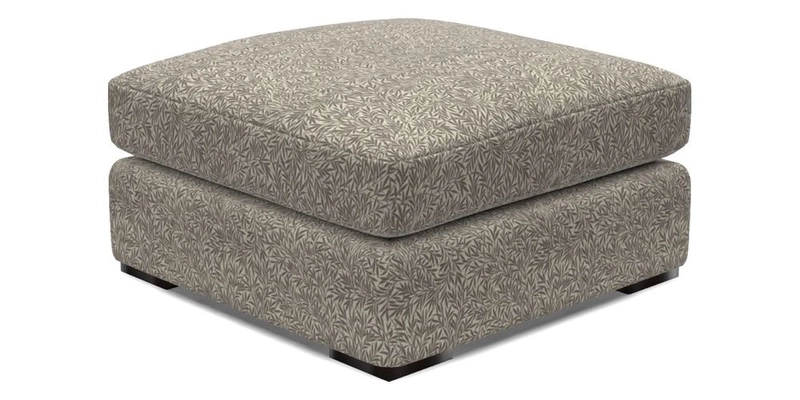 Stockbridge Combi Footstool in Two Tone Plain Biscuit