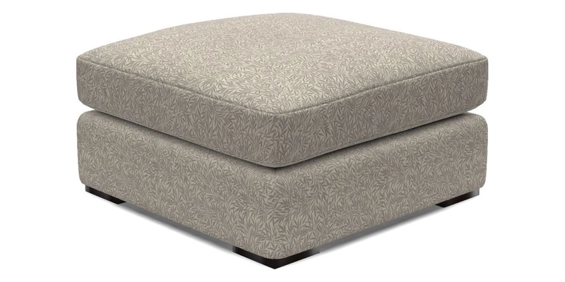 Stockbridge Combi Footstool in Two Tone Plain Biscuit