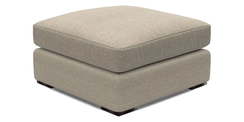 Stockbridge Combi Footstool in Two Tone Plain Biscuit