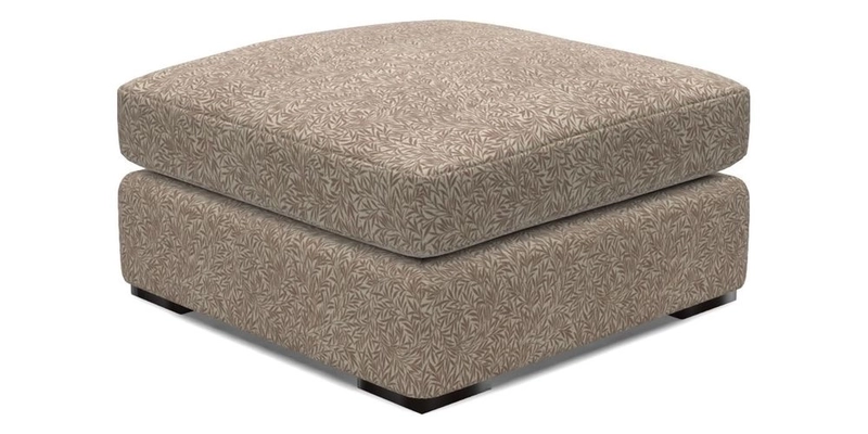 Stockbridge Combi Footstool in Two Tone Plain Biscuit
