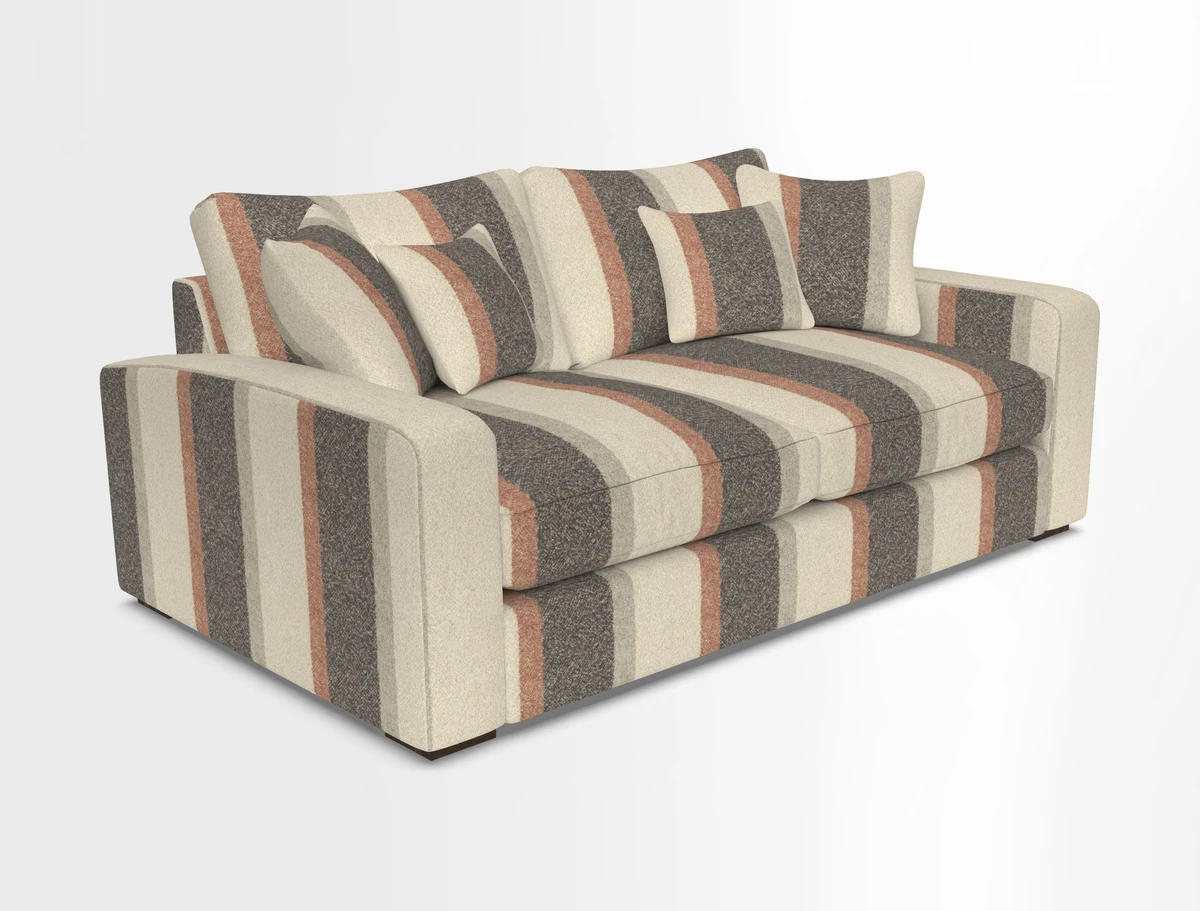 Stockbridge 2.5 Seater Sofa in Warwick Graf Slate 