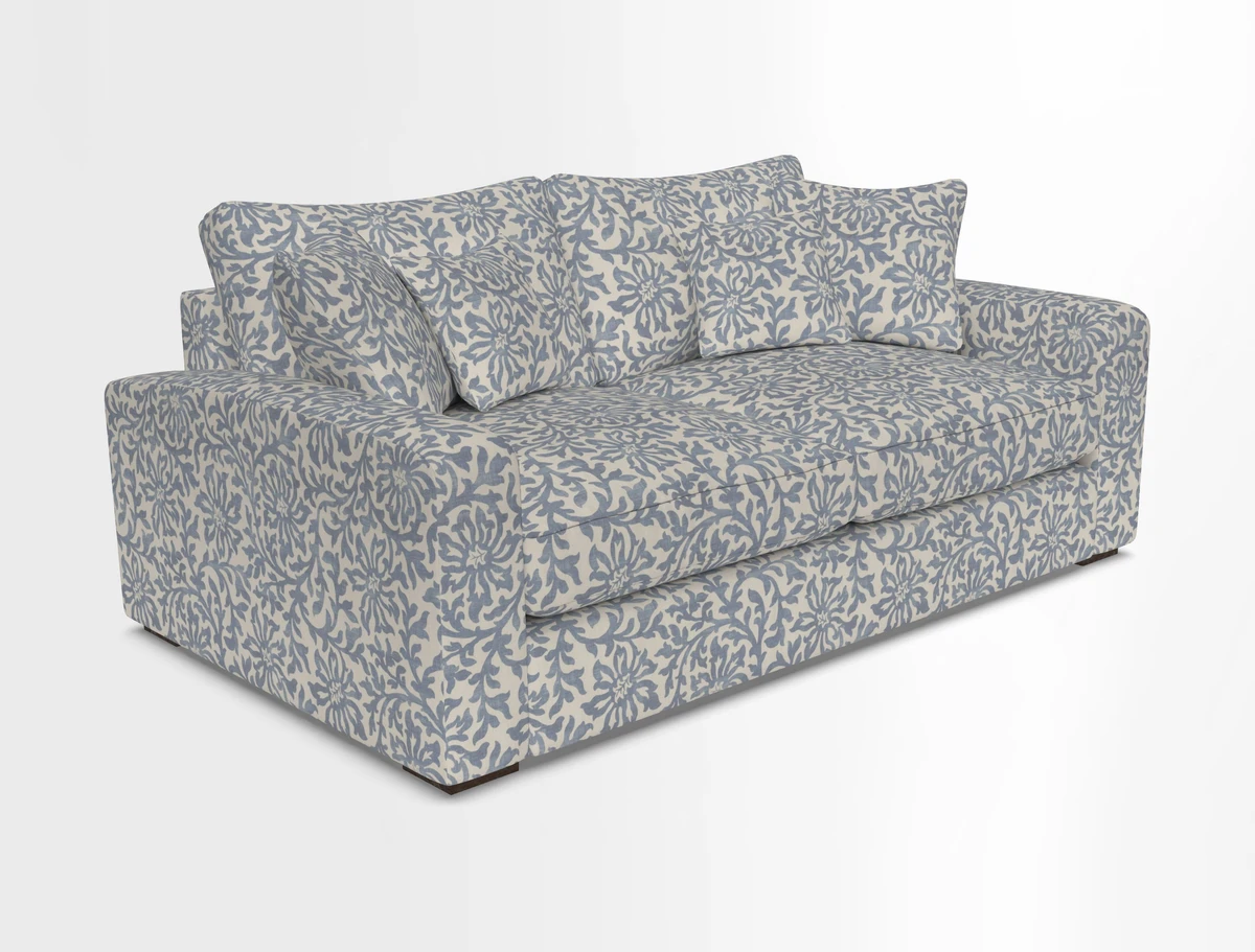 Stockbridge 2.5 Seater Sofa in Warwick Graf Slate 