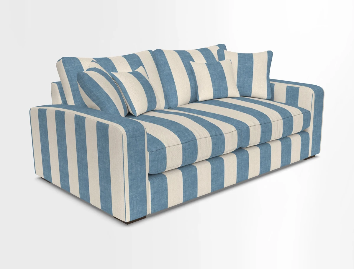 Stockbridge 2.5 Seater Sofa in Warwick Graf Slate 
