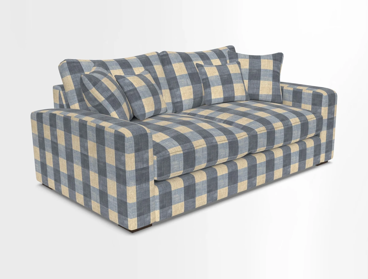 Stockbridge 2.5 Seater Sofa in Warwick Graf Slate 