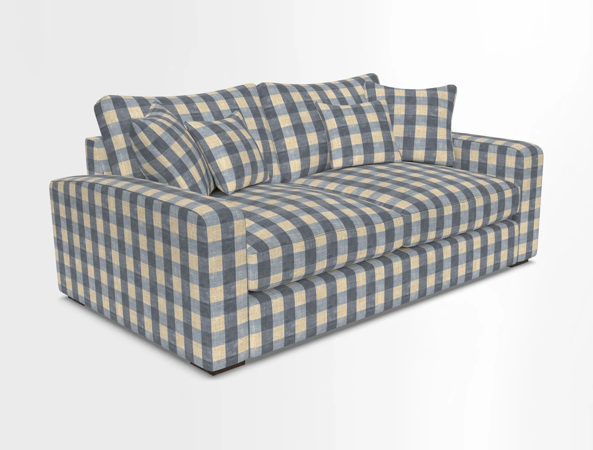 Stockbridge 2.5 Seater Sofa in Warwick Graf Slate 