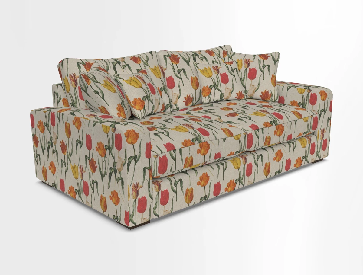 Stockbridge 2.5 Seater Sofa in Warwick Graf Slate 