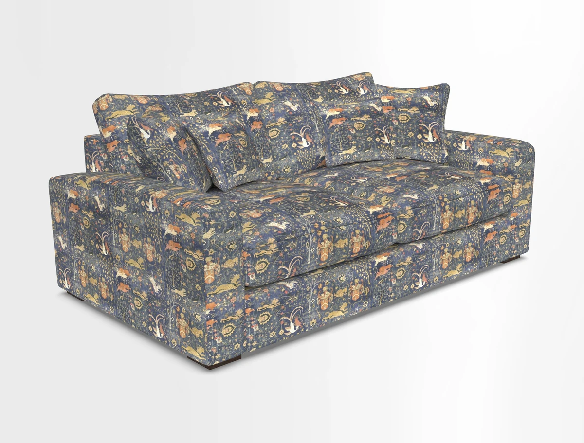 Stockbridge 2.5 Seater Sofa in Warwick Graf Slate 