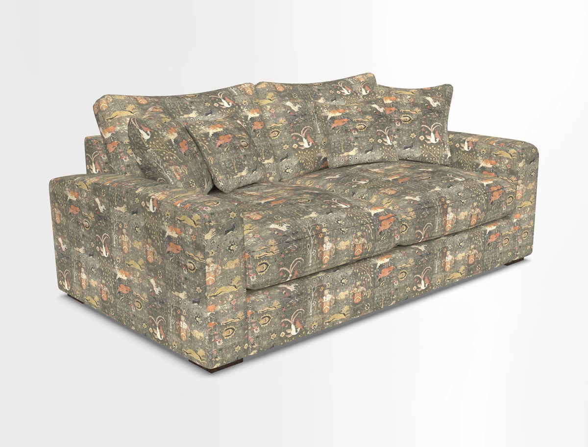Stockbridge 2.5 Seater Sofa in Warwick Graf Slate 