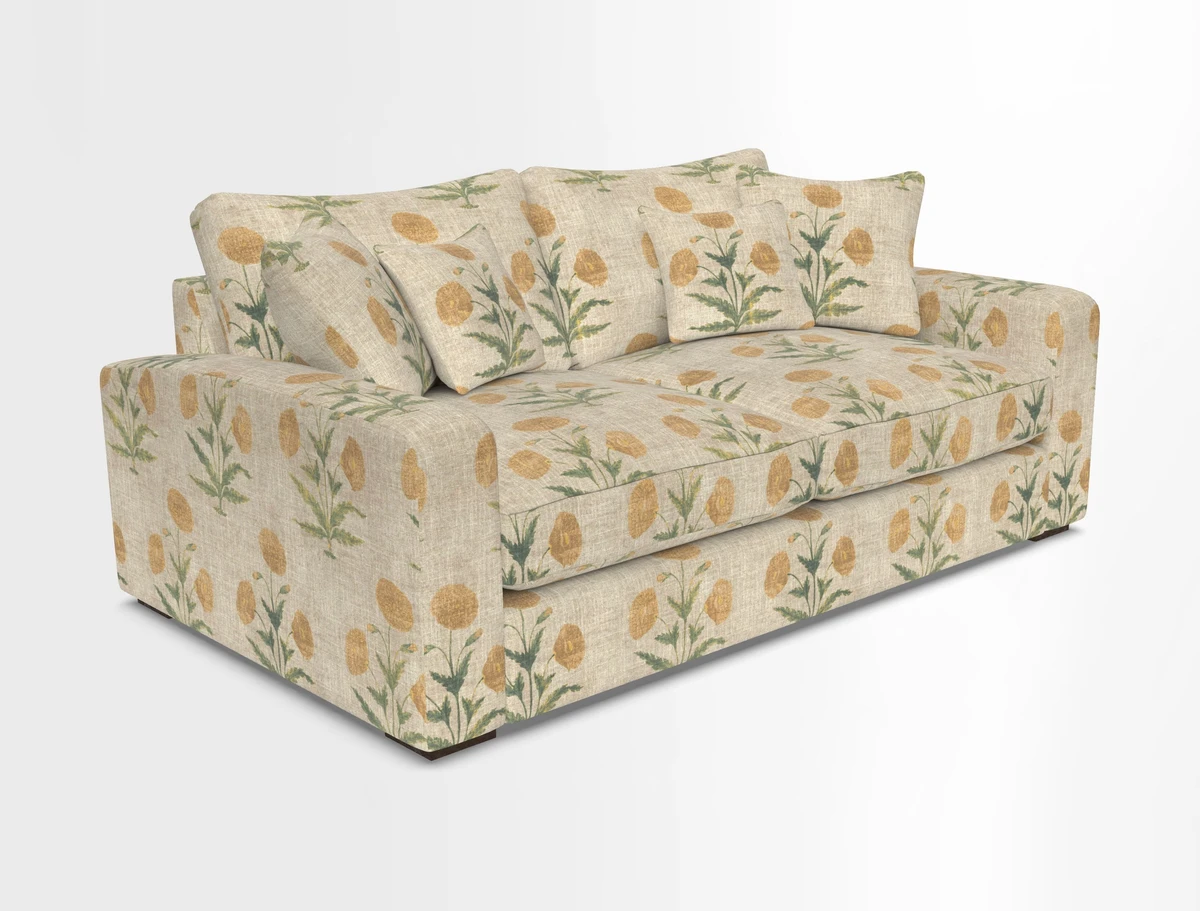 Stockbridge 2.5 Seater Sofa in Warwick Graf Slate 