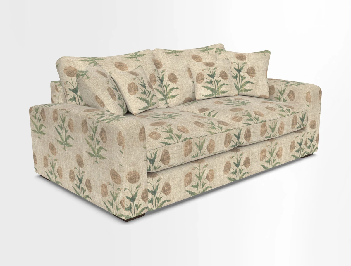 Stockbridge 2.5 Seater Sofa in Warwick Graf Slate 