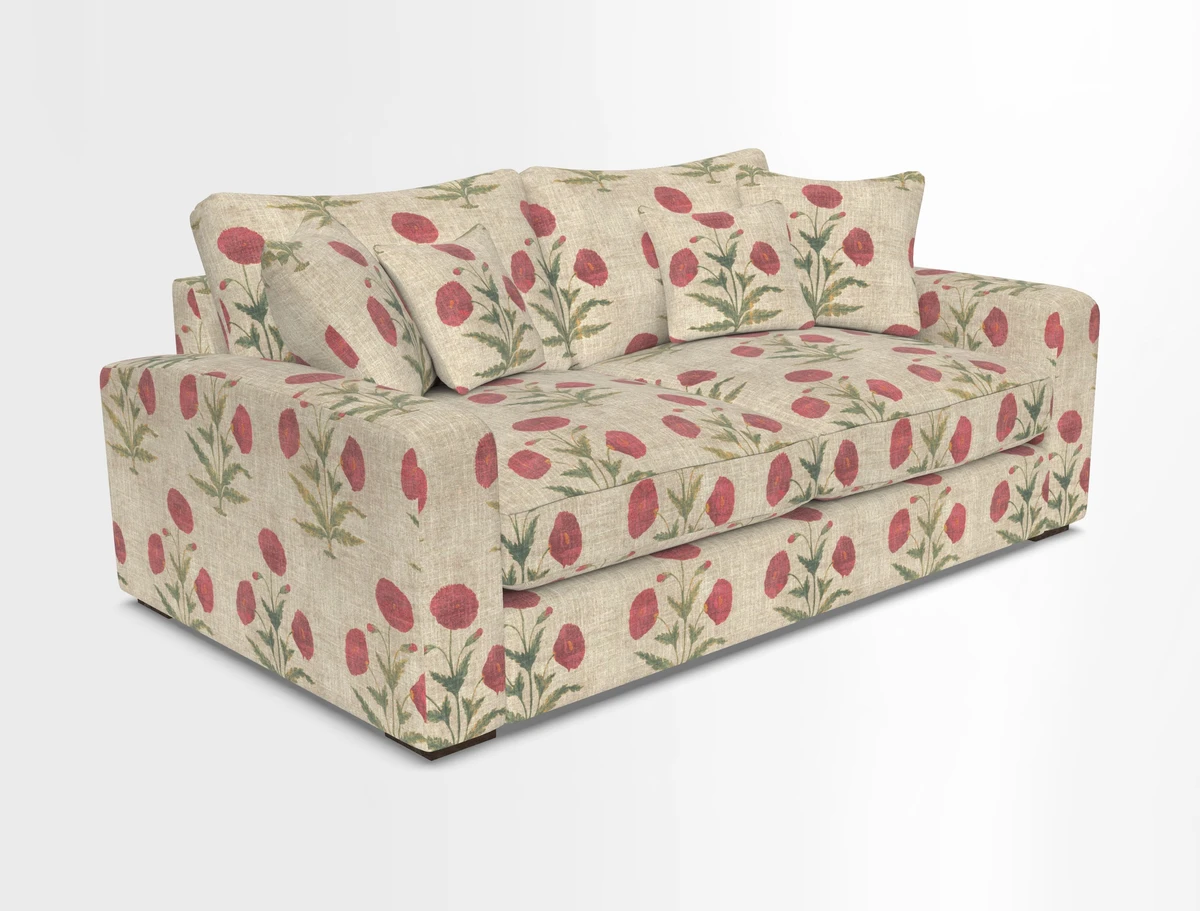 Stockbridge 2.5 Seater Sofa in Warwick Graf Slate 