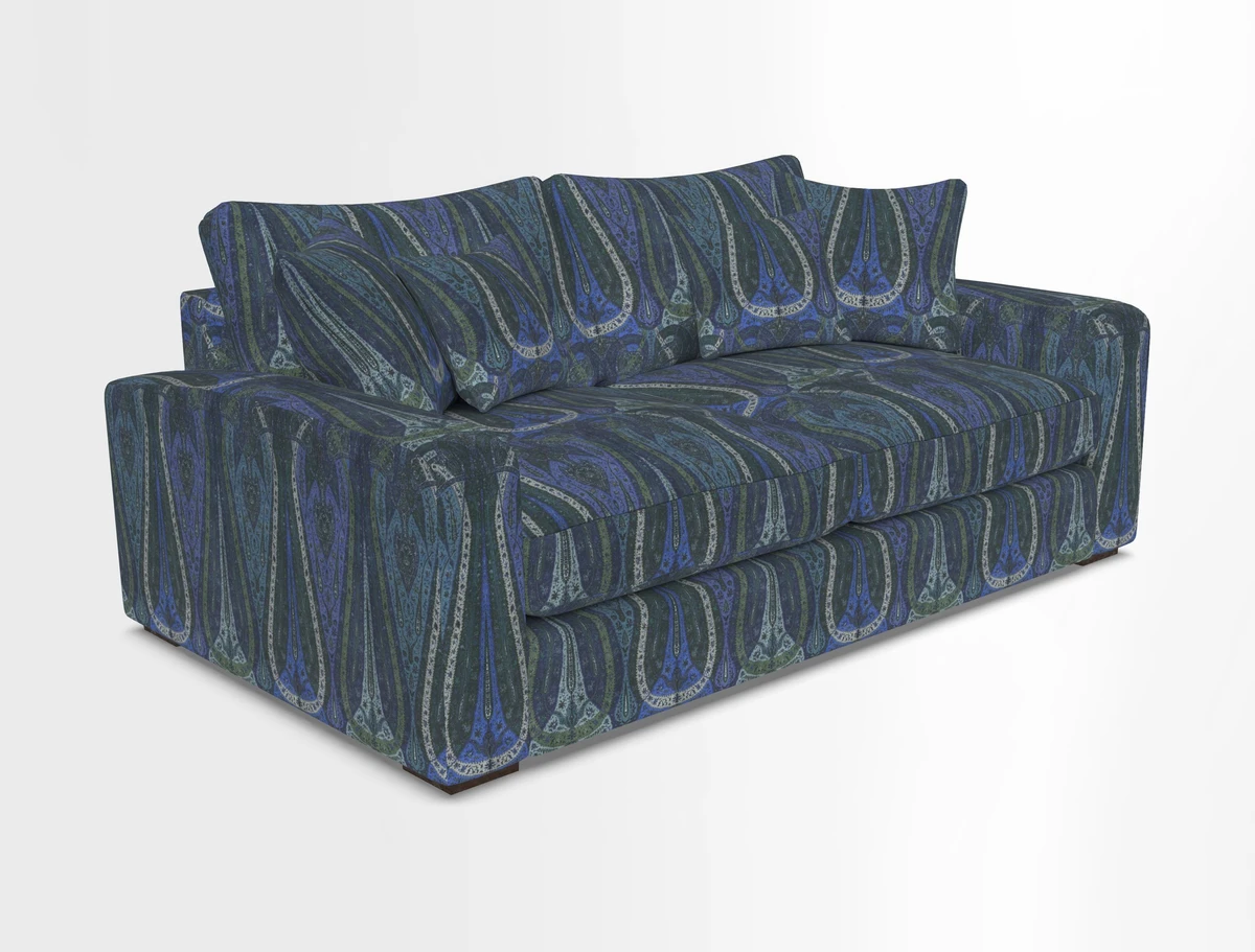 Stockbridge 2.5 Seater Sofa in Warwick Graf Slate 