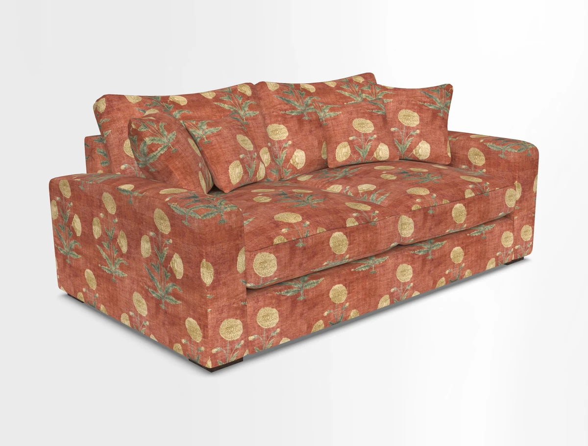 Stockbridge 2.5 Seater Sofa in Warwick Graf Slate 