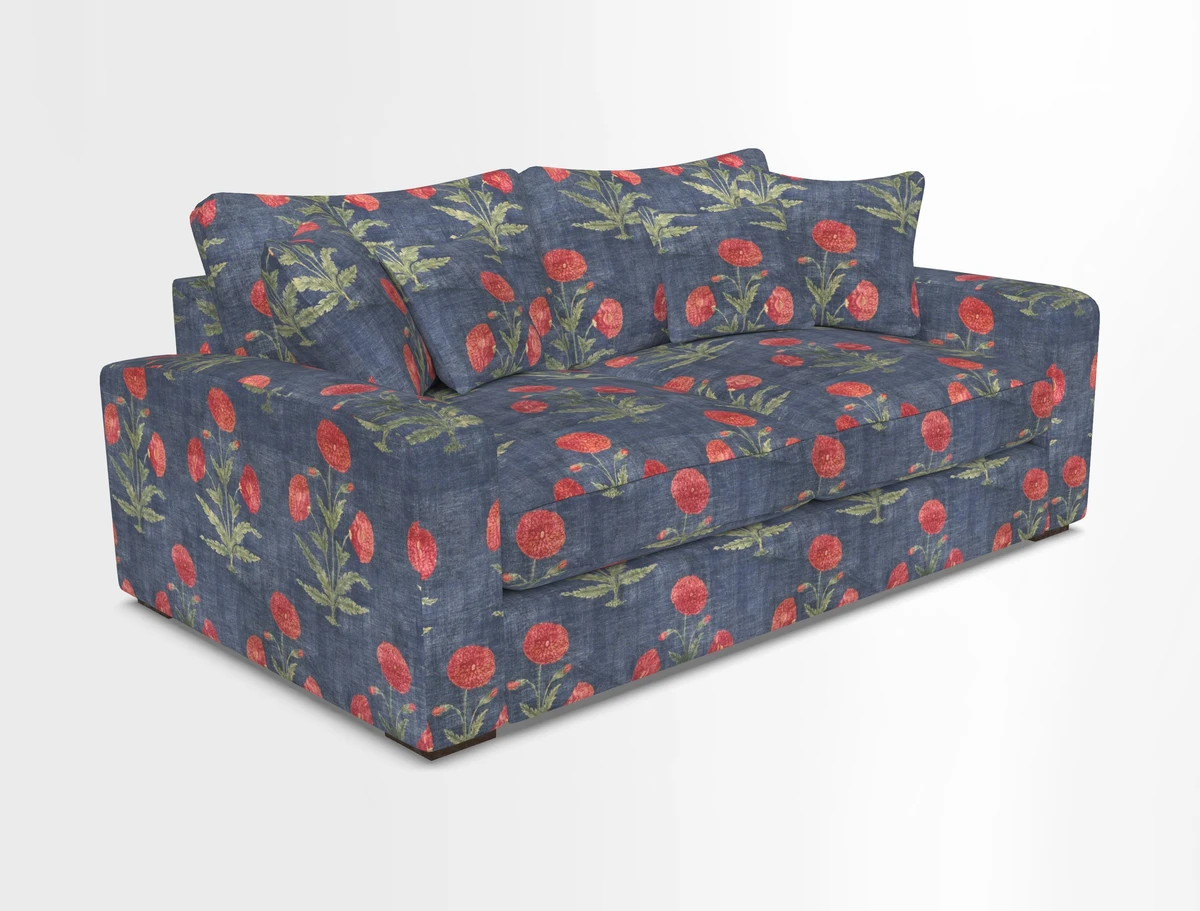Stockbridge 2.5 Seater Sofa in Warwick Graf Slate 