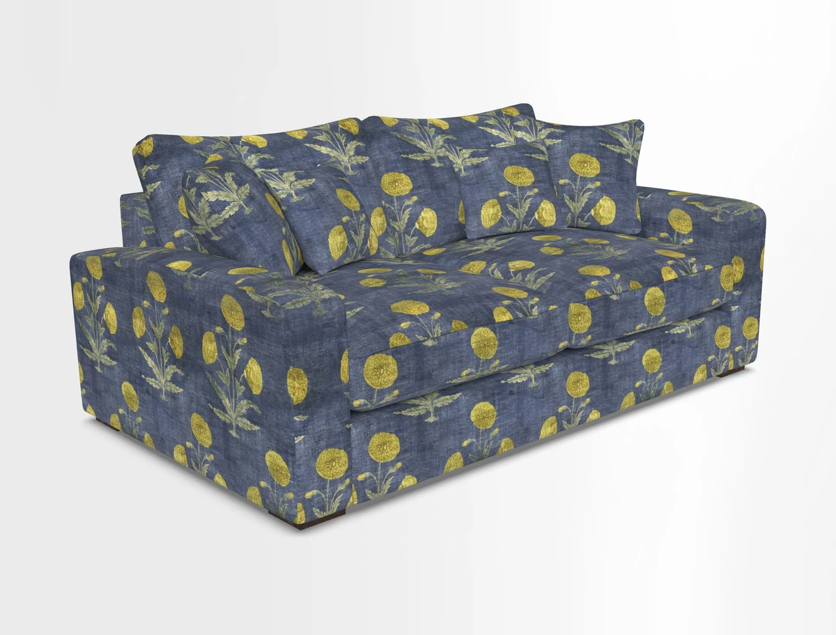 Stockbridge 2.5 Seater Sofa in Warwick Graf Slate 