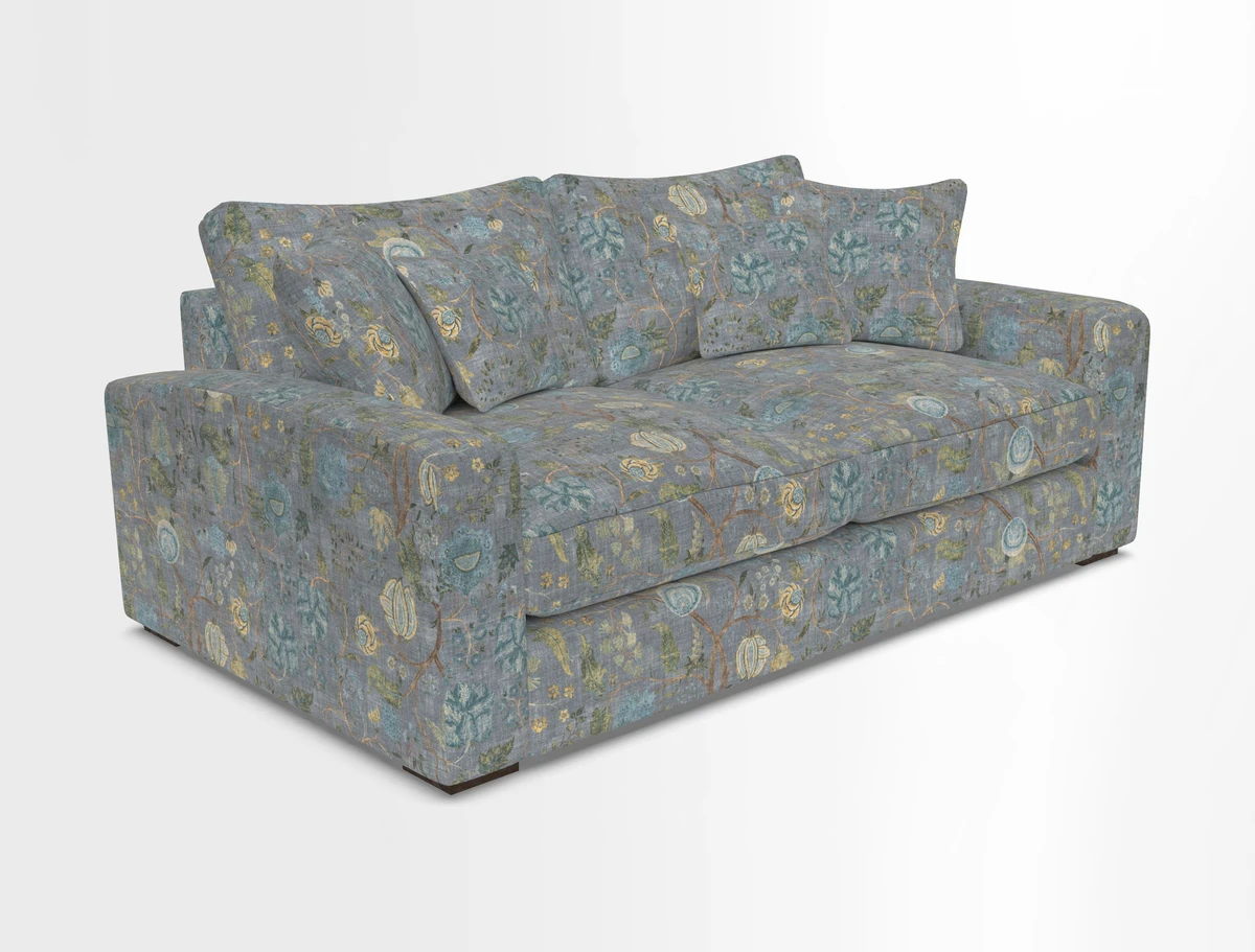 Stockbridge 2.5 Seater Sofa in Warwick Graf Slate 