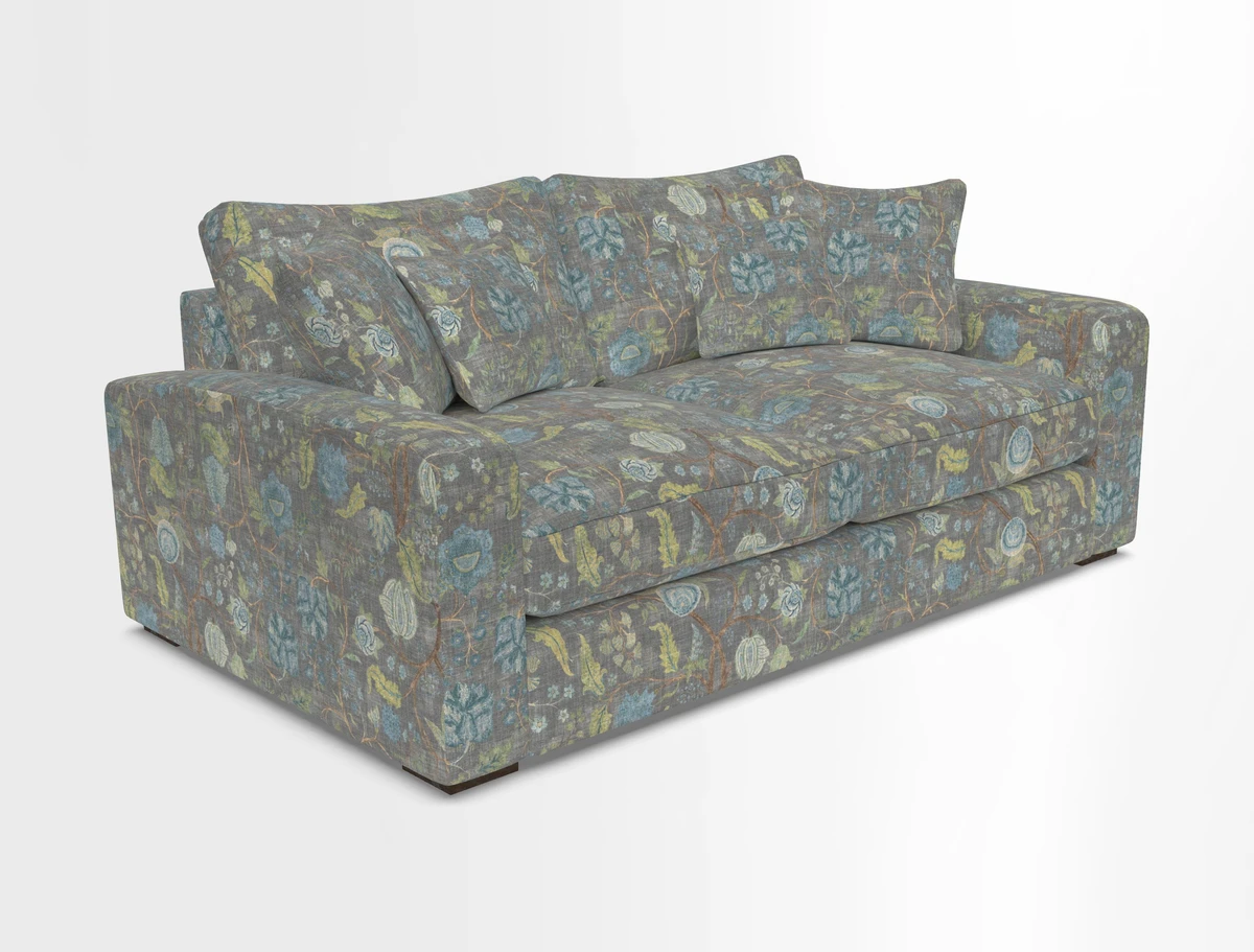 Stockbridge 2.5 Seater Sofa in Warwick Graf Slate 