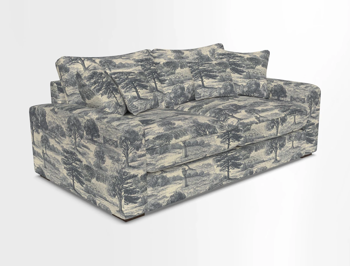 Stockbridge 2.5 Seater Sofa in Warwick Graf Slate 